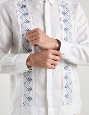 Guayabera manga larga Ábito para hombre