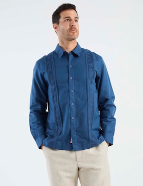 Guayabera manga larga Costavana para hombre
