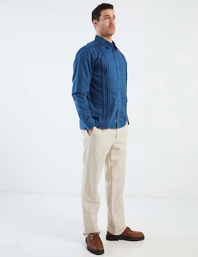 Guayabera manga larga Costavana para hombre