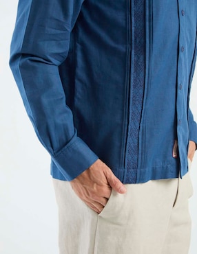 Guayabera manga larga Costavana para hombre
