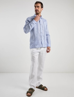 Guayabera manga larga Ábito para hombre