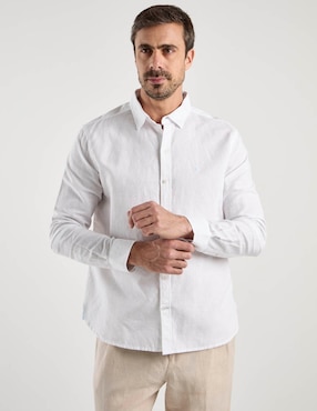 Camisa casual Ábito manga larga para hombre