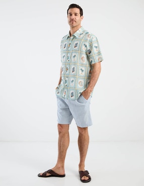 Camisa casual Costavana manga corta para hombre