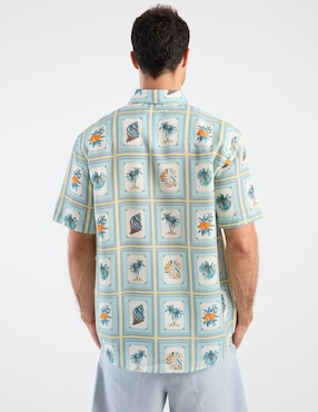 Camisa casual Costavana manga corta para hombre