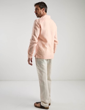 Pantalón chino slim Ábito de lino para hombre