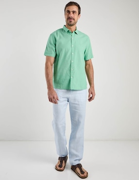 Pantalón chino slim Ábito de lino para hombre