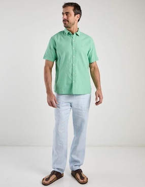 Pantalón chino slim Ábito de lino para hombre