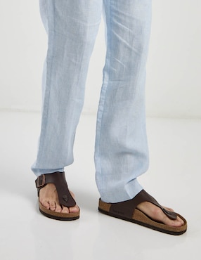 Pantalón chino slim Ábito de lino para hombre