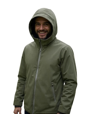 Chamarra casual Zilery's capucha y bolsa para hombre
