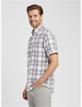 Camisa casual Michel Blanc manga corta para hombre