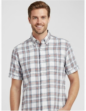 Camisa casual Michel Blanc manga corta para hombre