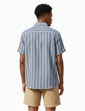 Camisa casual Michel Blanc manga corta para hombre