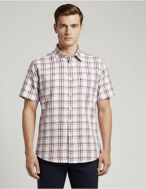 Camisa casual Michel Blanc manga corta para hombre