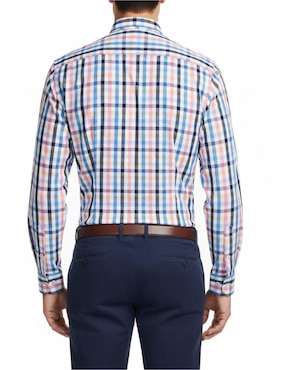 Camisa casual Michel Blanc manga larga para hombre