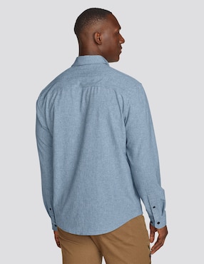 Camisa business casual Eddie Bauer manga larga para hombre