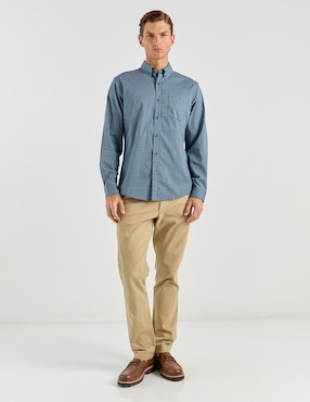 Camisa casual Eddie Bauer manga larga para hombre