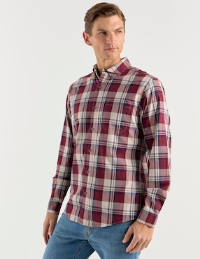Camisa casual Eddie Bauer de algodón manga larga para hombre