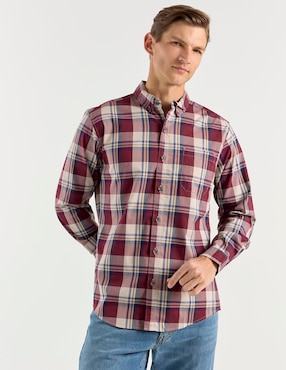 Camisa casual Eddie Bauer de algodón manga larga para hombre
