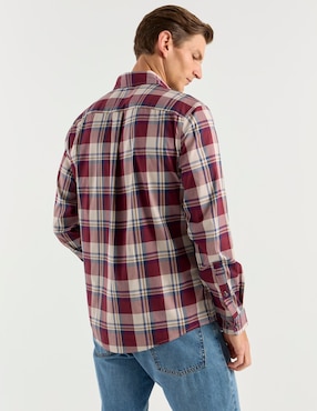 Camisa casual Eddie Bauer de algodón manga larga para hombre