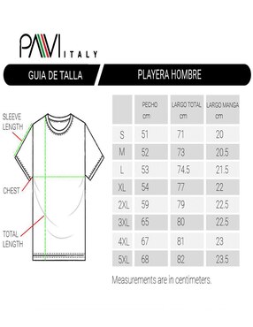 Playera Pavi Italy cuello redondo para hombre