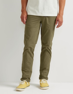 Pantalón business casual slim Eddie Bauer de algodón para hombre