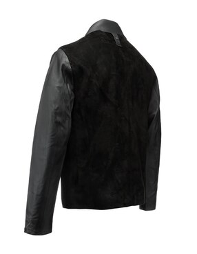 Chamarra casual Cuadra de piel para hombre
