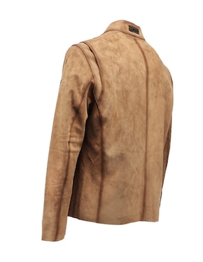 Chamarra casual Cuadra de piel para hombre