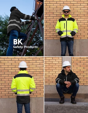 Chamarra casual Beckon impermeable con capucha para hombre