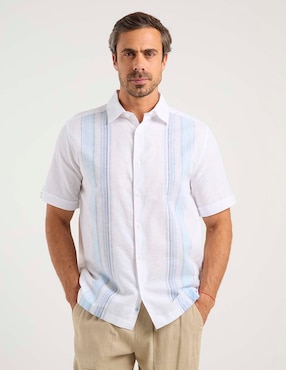 Camisa casual Cubavera manga corta para hombre