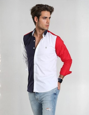 Camisa casual Muletta manga larga para hombre