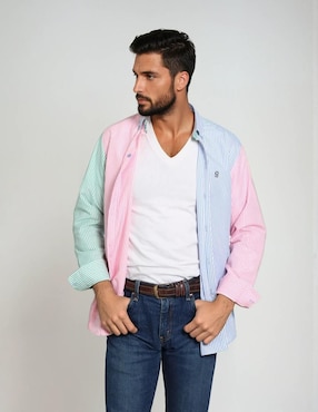 Camisa casual Muletta manga larga para hombre