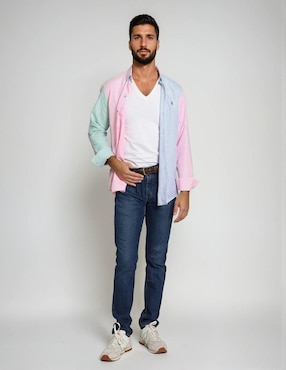 Camisa casual Muletta manga larga para hombre
