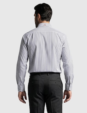 Camisa casual Cavalatti de algodón manga larga para hombre