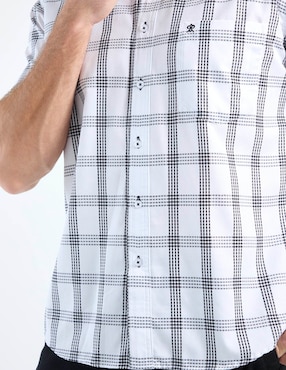 Camisa casual Cavalatti de algodón manga corta para hombre