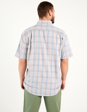 Camisa casual Cavalatti de algodón manga corta para hombre