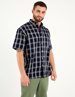 Camisa casual Cavalatti manga corta para hombre