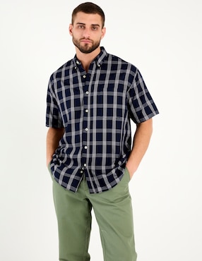 Camisa casual Cavalatti manga corta para hombre