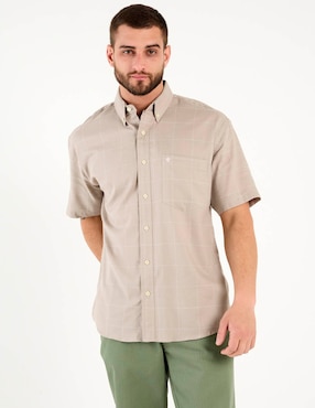 Camisa casual Cavalatti manga corta para hombre