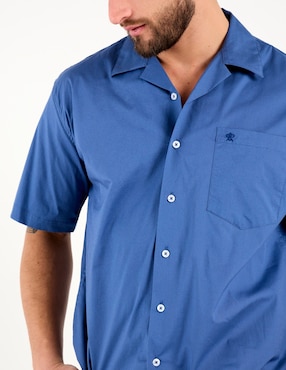 Camisa casual Cavalatti de algodón manga corta para hombre