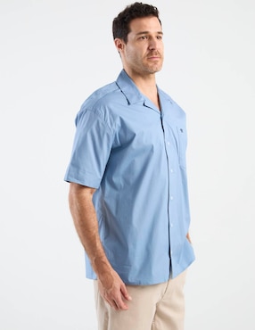 Camisa casual Cavalatti de algodón manga corta para hombre