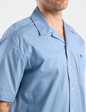 Camisa casual Cavalatti de algodón manga corta para hombre