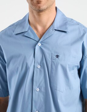 Camisa casual Cavalatti de algodón manga corta para hombre