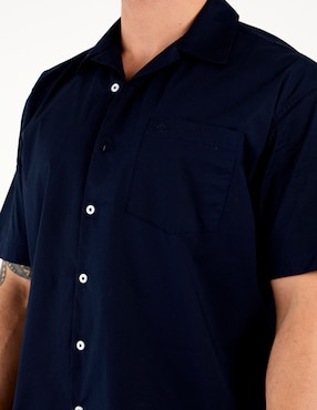 Camisa casual Cavalatti de algodón manga corta para hombre
