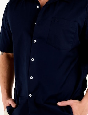 Camisa casual Cavalatti de algodón manga corta para hombre