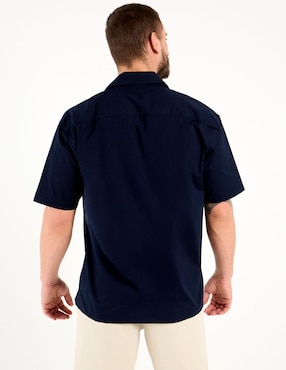 Camisa casual Cavalatti de algodón manga corta para hombre