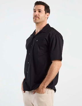 Camisa casual Cavalatti de algodón manga corta para hombre