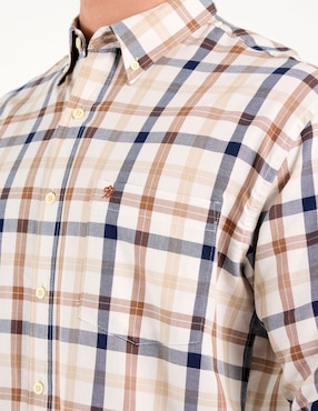 Camisa casual Cavalatti manga larga para hombre