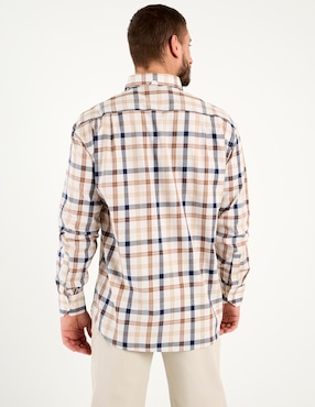 Camisa casual Cavalatti manga larga para hombre
