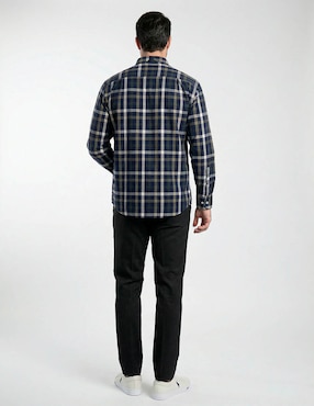 Camisa casual Cavalatti manga larga para hombre