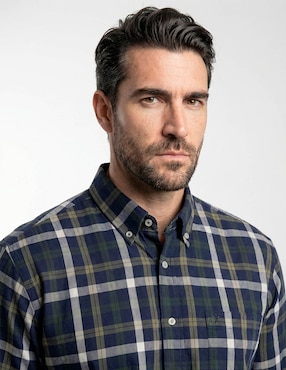 Camisa casual Cavalatti manga larga para hombre